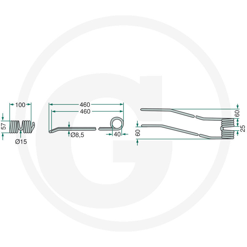 Arc grebla rotativa L460 mm Pottinger [2]