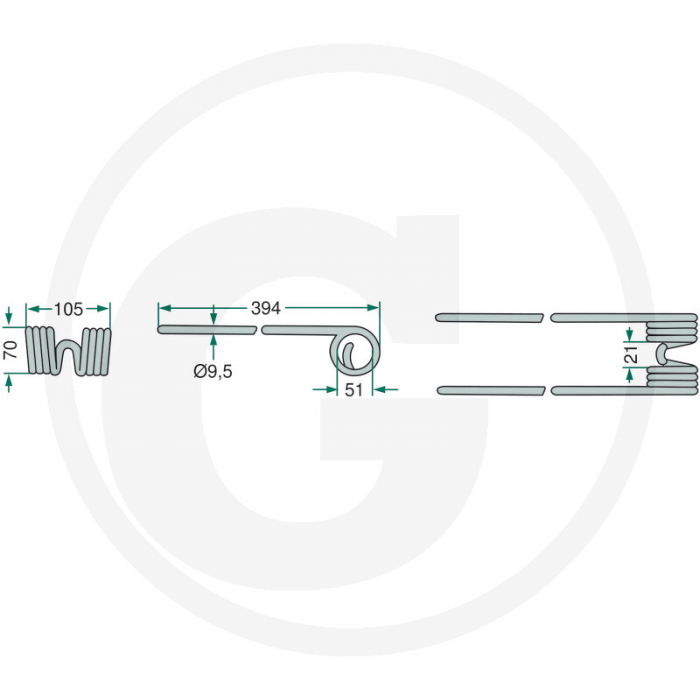 Arc intorcatoare Kuhn 52558561900 58561900 [2]