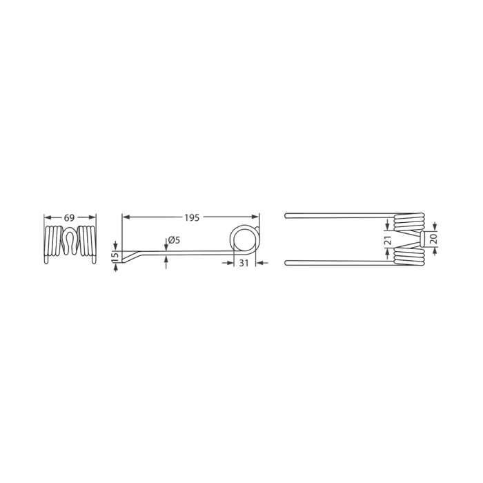 Arc pick-up Welger 3 0343.51.00.00 0940.52.25.00 P011243   [2]