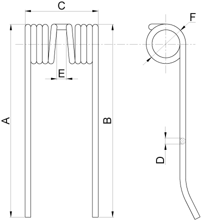 Arc pick-up Welger RP 12,15,120 B127768 [3]