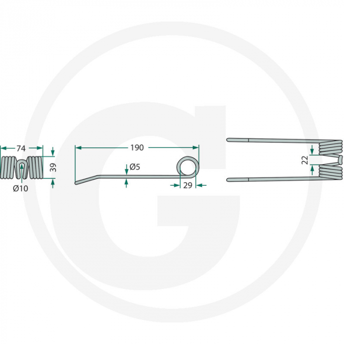 Arc pick-up Welger RP 5250940522100/10 0940522100 0343120000 44161.10   [2]