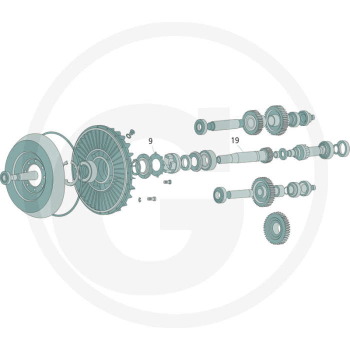 Ax antrenare ambreiaj Fendt 70806644 135112160010   [2]