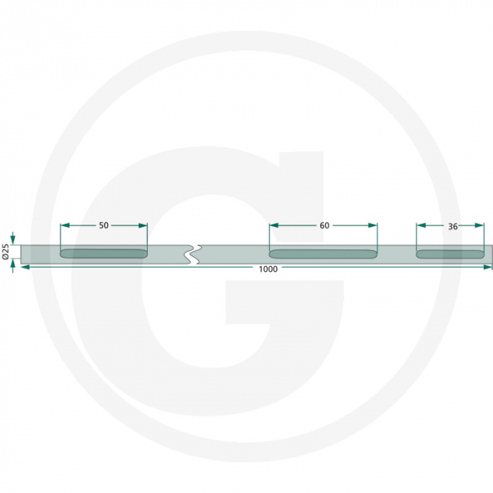 Ax coasa Deutz-Fahr KM22 64706563478F 06563478 1.1017.010.118.00   [2]