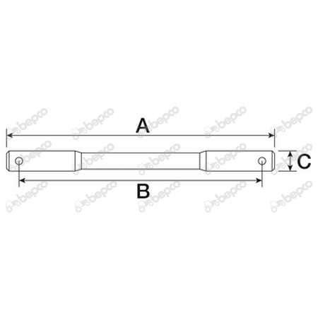 Ax monobloc John Deere L575 mm L41819 26/6678-4 JL41819 L41819 [4]