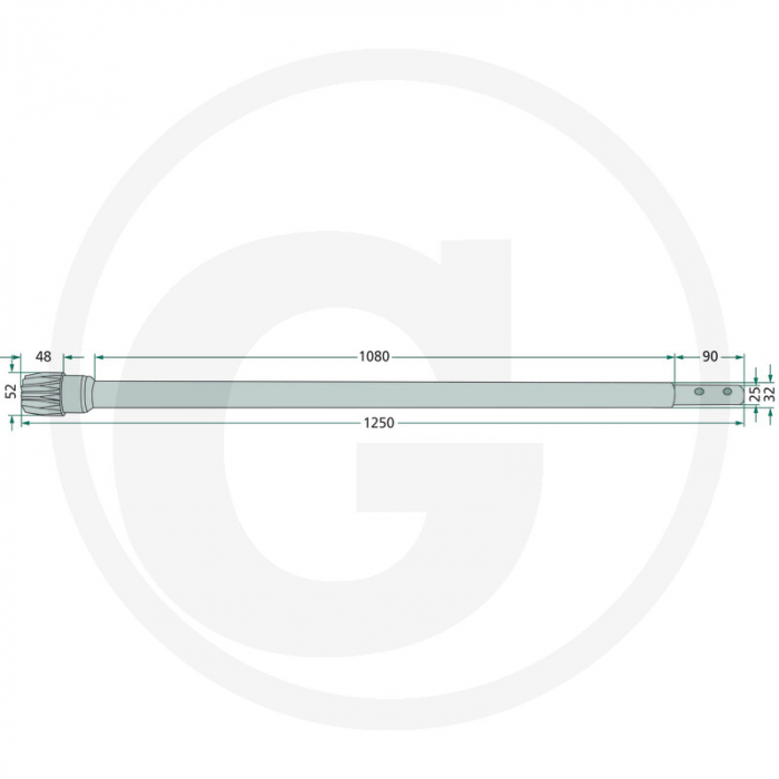 Ax pinion grebla Deutz-Fahr 64706560436 06560436 647647300   [2]