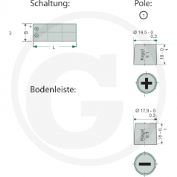 Baterie Granit Endurance Line 12 V / 105 Ah 58560527G GP105L 60527-MF-18-IN   [3]