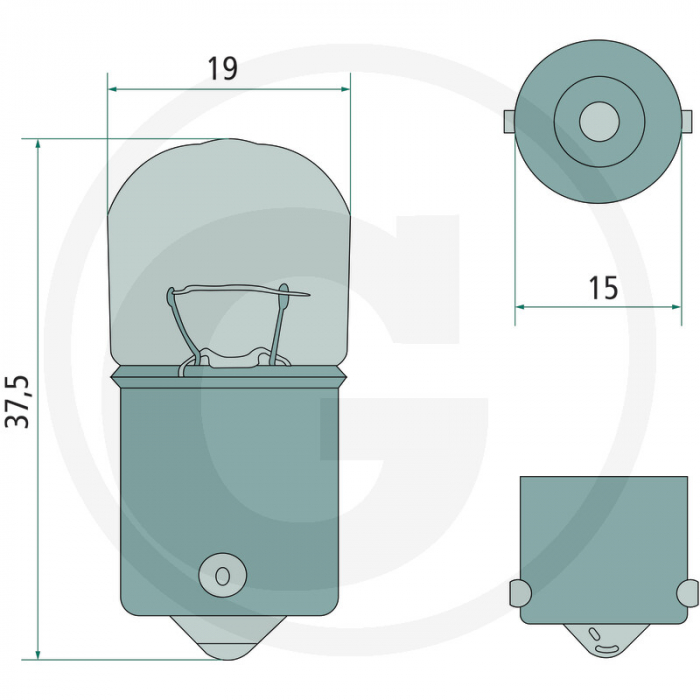 Bec semnalizare 12V/10WK 47712V10WK 11311GRNCP [2]