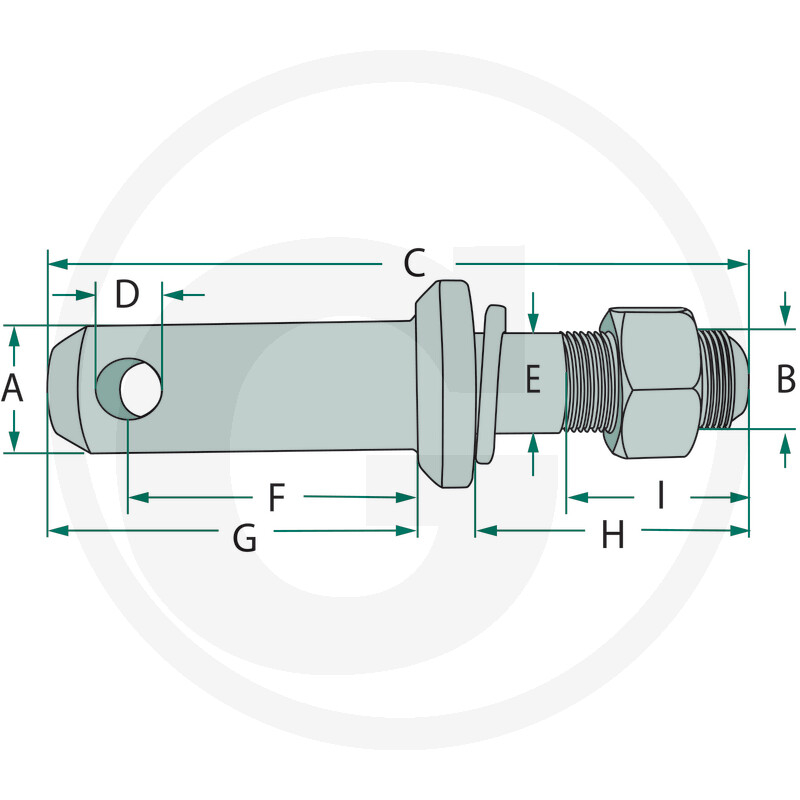 Bolt tirant lateral cu filet M22x28 mm   [2]