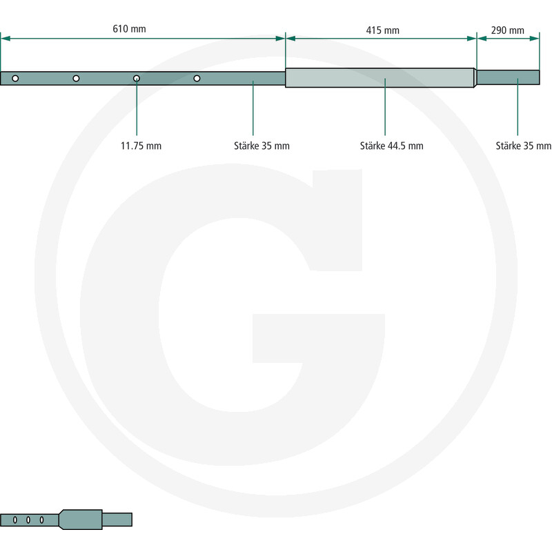 Brat grebla Deutz-Fahr  VF16508203.86 6508203.86, VF16508203.86, 06565722 Deutz Fahr [2]