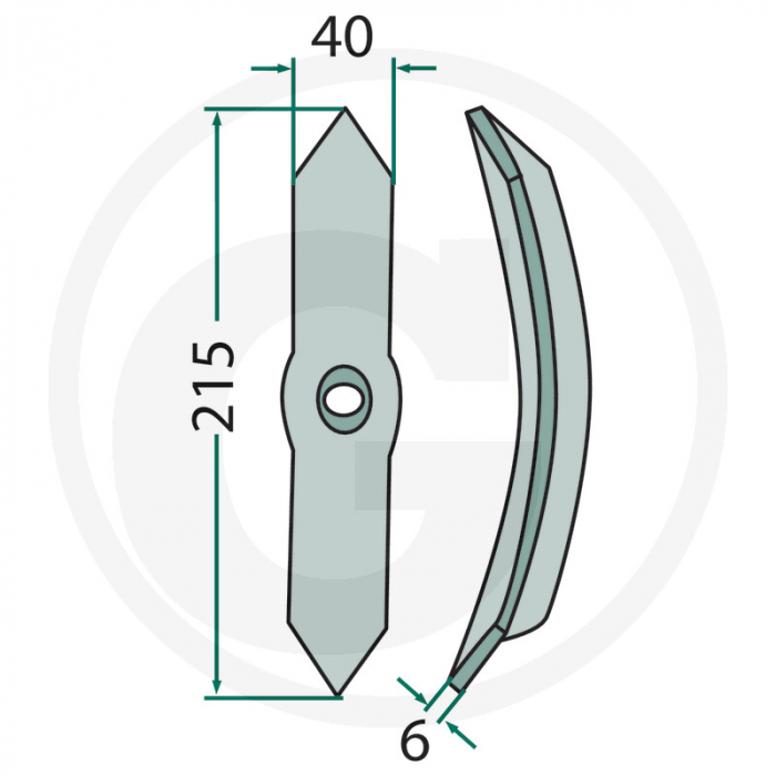 Brazdar cultivator 1801.10.145 103011C KK103011C 1.10.145   [2]
