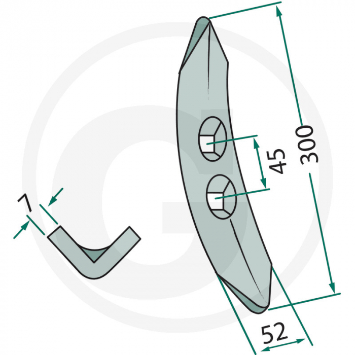 Brazdar cultivator Einbock 101.302111 101.302111 15-167-02 15-267-02 [2]