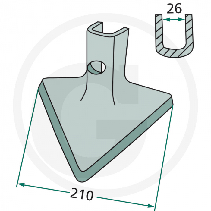 Brazdar cultivator Rumptstad 101.IND-207 101.IND-207 RS3919   [2]