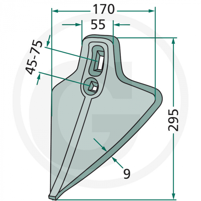 Brazdar cultivator Steeno 101.1139A 101.1139A 24065301   [2]