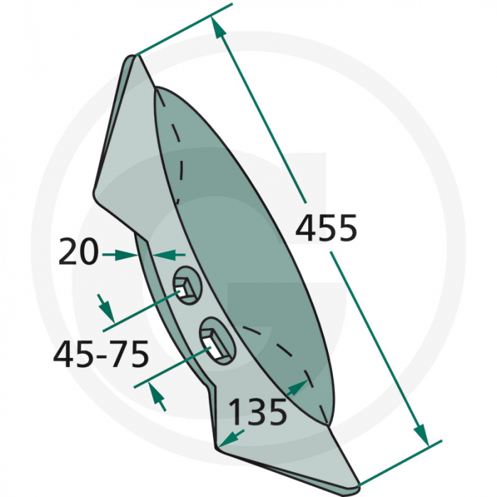 Brazdar de margine cultivator Frost 101.137-45-75 101.137-45-75   [2]