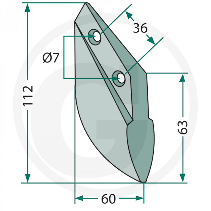 Brazdar semanatoare Lemken 99.HA-01 99.HA-01 TR124   [2]