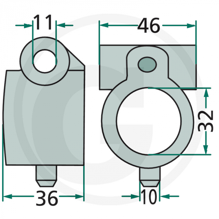 Bucsa brat grebla JF/Stoll 6470612553F 0612553 99.15-05-02.1   [2]