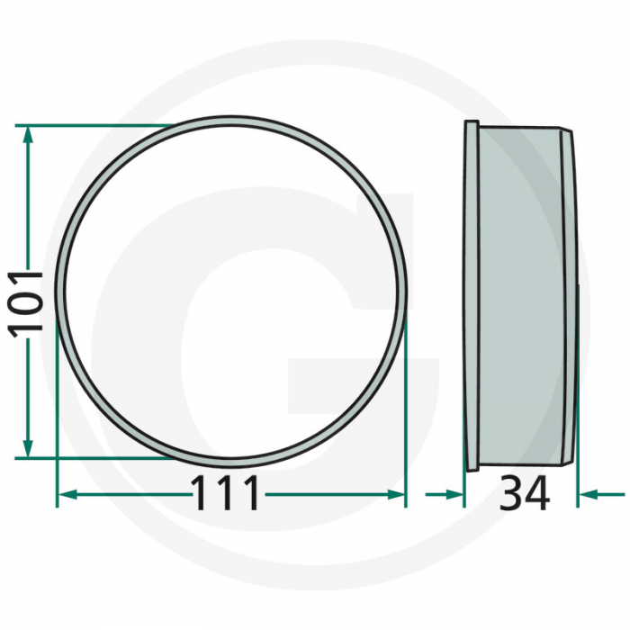 Bucsa coasa Kuhn 64756829500F 56829500 [2]