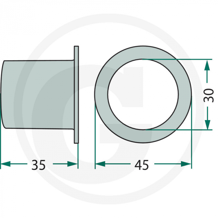 Bucsa conica grebla Kuhn 64757712900F 57712900   [2]