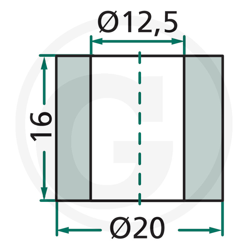 Bucsa cutit tocatoare *12,5 x 20 x 16 mm 010100006 Ducker [2]