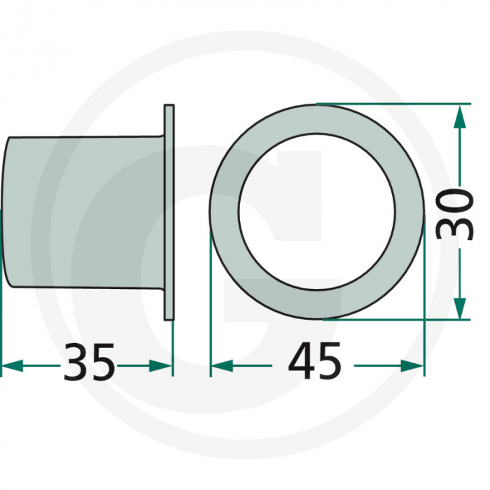 Bucsa grebla KUHN 64758531500 [2]