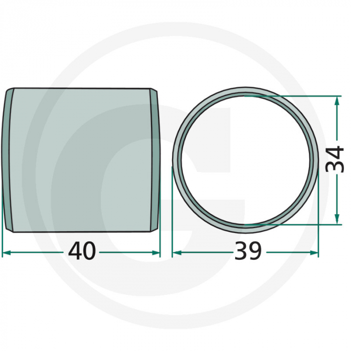 Bucsa grebla Niemeyer 39x34x40 mm 541723 BMZ3440S   [2]