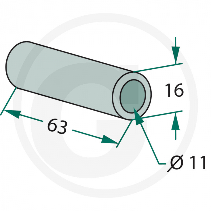 Bucsa Ø 63x11x16 mm 63-MUL-85 856.00.002   [2]