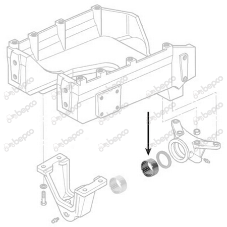 Bucsa punte fata - Massey Ferguson Ø 95 x 101 x 55 mm 30/486-52 [2]