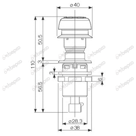 Buton priza de putere Case-IH, New Holland [2]