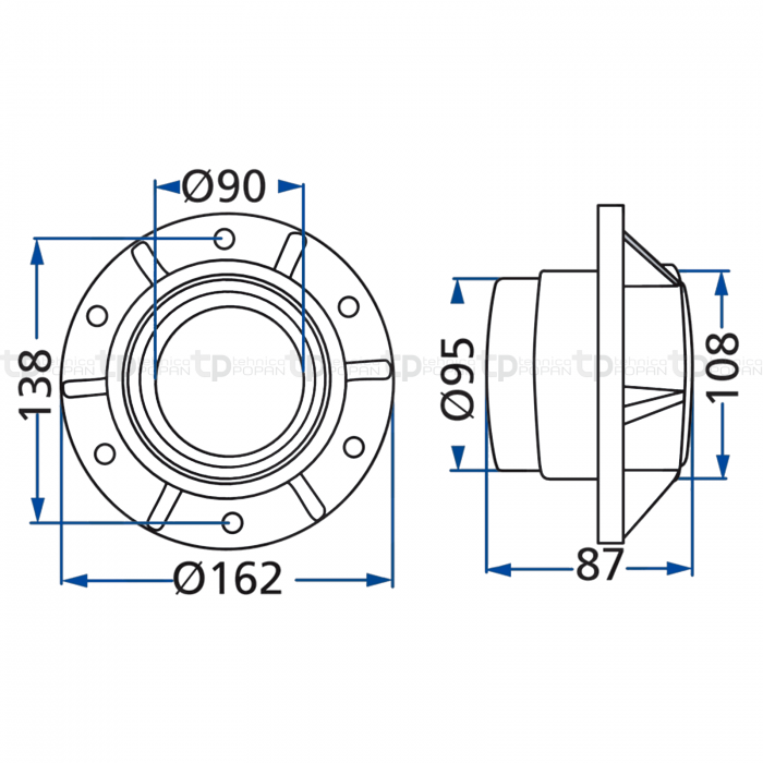 Butuc coasa rotativa KM 24 1.1093.010.004.00 6305 06567235 64706567235F   [2]