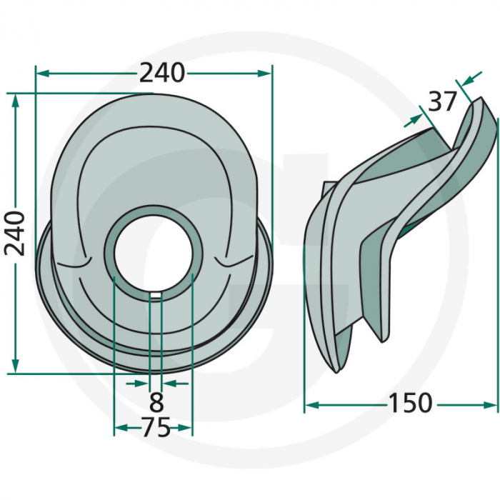 Cale de rulare Fella 647163671 FEL163671 123445 163671   [2]