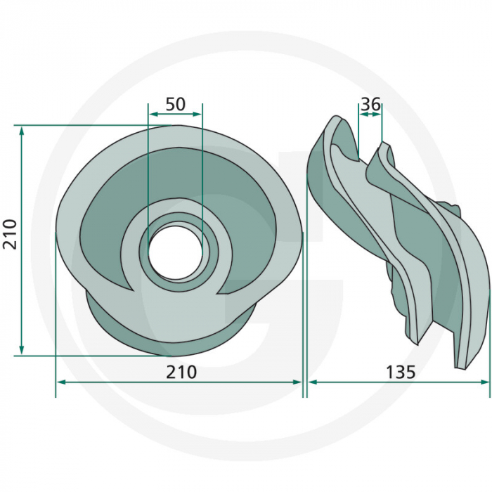 Cale de rulare Kuhn 57729500 3606300581644   [2]