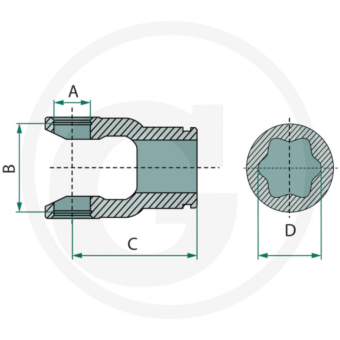 Cap cardan G7 F25 36x89 mm 377377132 [2]