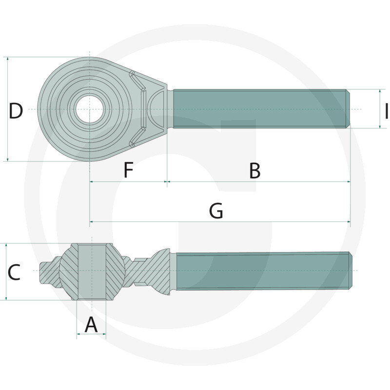 Cap tirant lateral cu filet M36X3 mm   [2]