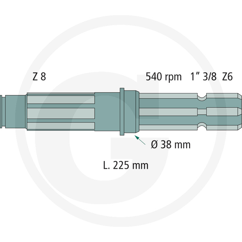Capat final PTO Deutz-Fahr  4337922 04337922 02384202 02307568 Deutz Fahr [2]