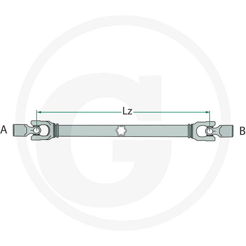 Cardan antrenare L 560 mm, G7/G8, F 25, 36 x 89 mm, 1 3/8” Z6 377377431 4059139422630 [4]