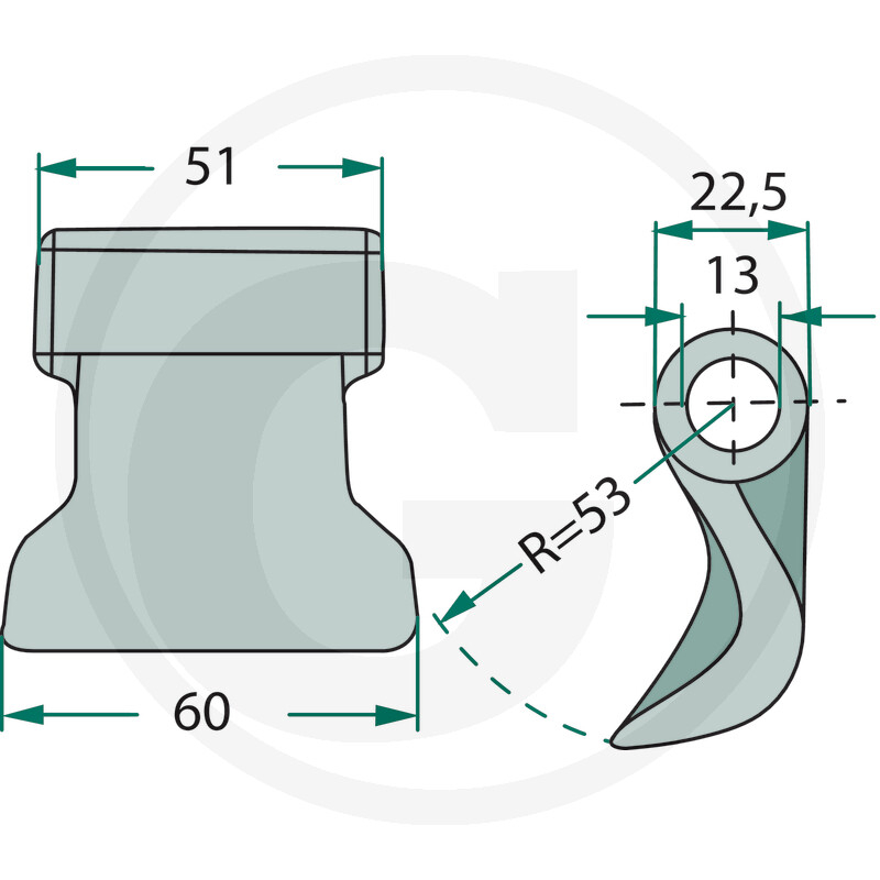 Ciocan cutit tocator Ducker 13 mm [2]