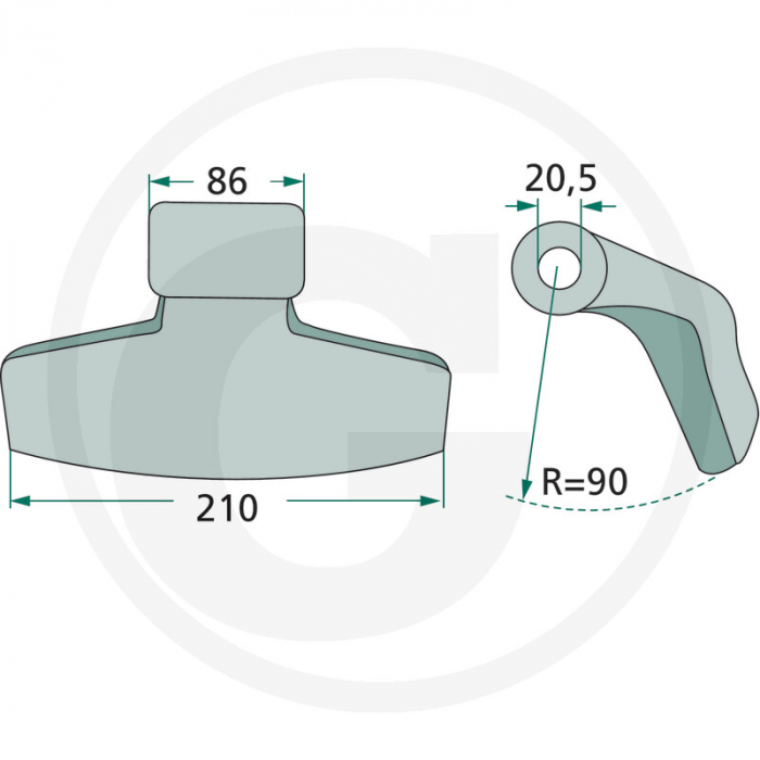 Ciocan cutit tocator Herder 63-WIL-51 cu Ø20 63-WIL-51 95722004   [2]
