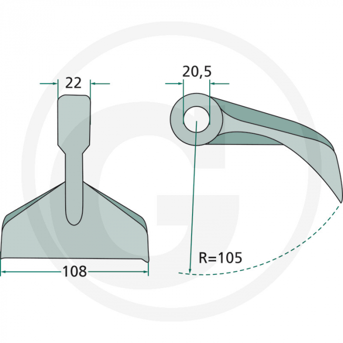 Ciocan cutit tocator Perfect 63-RM-7 cu Ø20 63-RM-7 13665   [2]