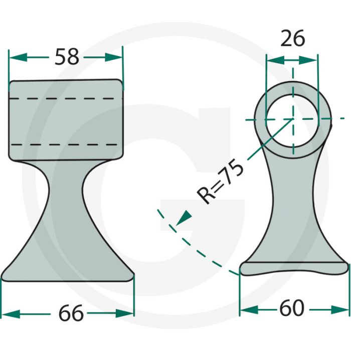 Ciocan cutit tocator S.M.A 63-RM-800 cu Ø26 63-RM-800 SM62   [2]