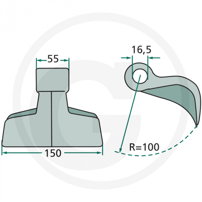 Ciocan cutit tocator Sovema 63-RM-10-16 cu Ø16 63-RM-10-16   [2]