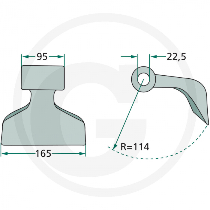 Ciocan cutit tocator Tortella 63-RM-42 cu Ø22 63-RM-42 [2]