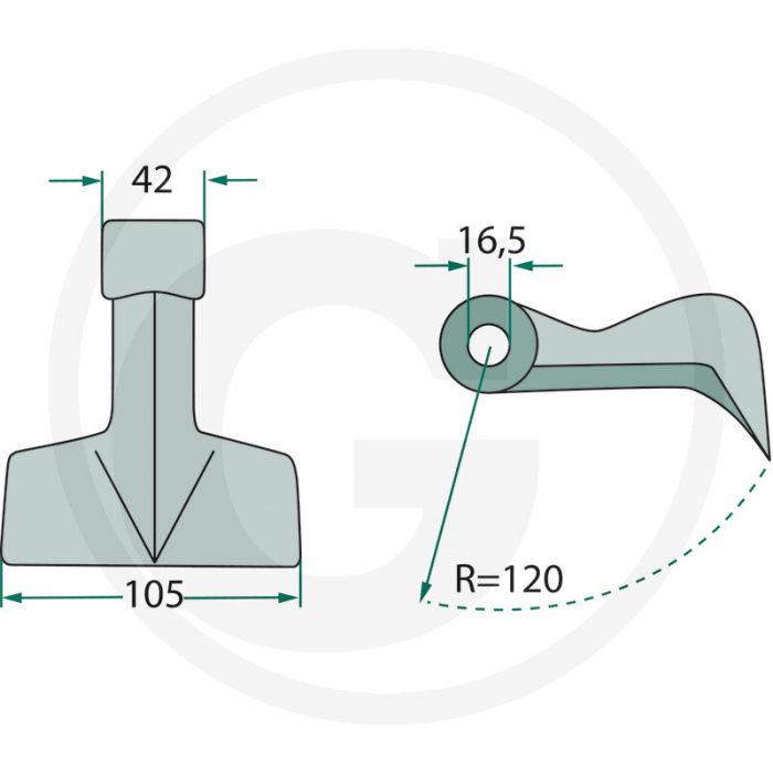 Ciocan cutit tocator Votex 63-RM-47 cu Ø16 63-RM-47 45.03.260   [2]