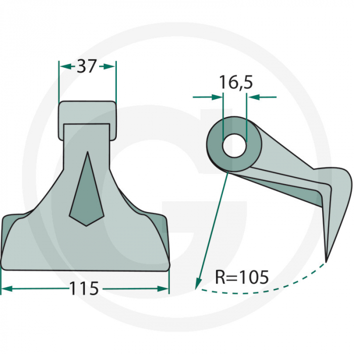 Ciocan tocatoare *16 18063-RM-101 6061900 [2]