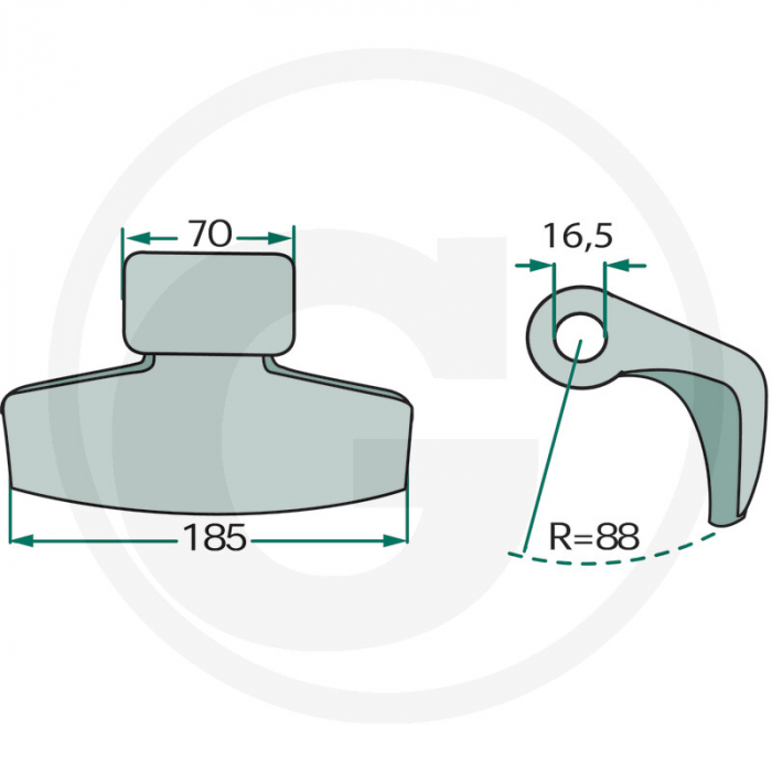 Ciocan cutit tocator Aedes 63-RM-5-16 cu Ø16 18063-RM-5-16   [2]