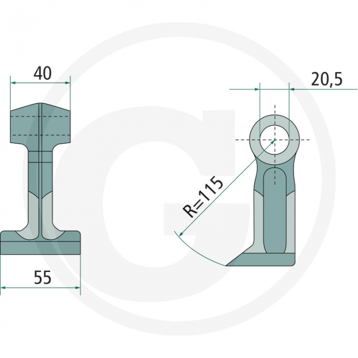Ciocan tocatoare Berti Ø20 18063-RM-801   [2]