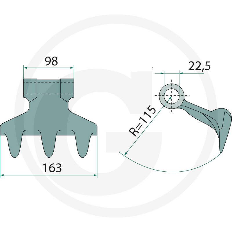 Ciocan tocator Tortella *22.5 L 163 2779700 18063-RM-41 [2]