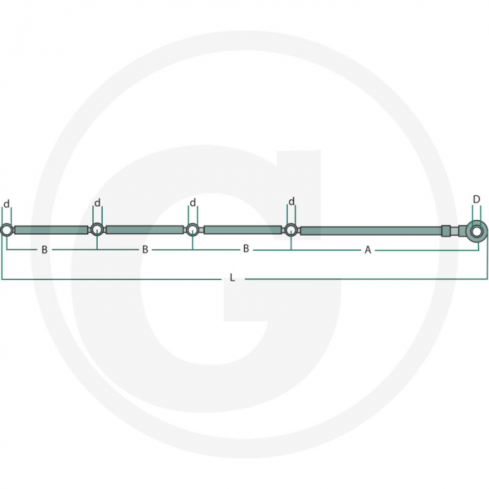 Conducta de retur 6 pistoane 37402004 3056949R92   [2]