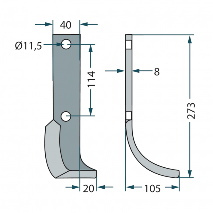 Cutit ingust Freza Howard - Stg 180HOW-07L 73000009941V 4059139167845 [2]