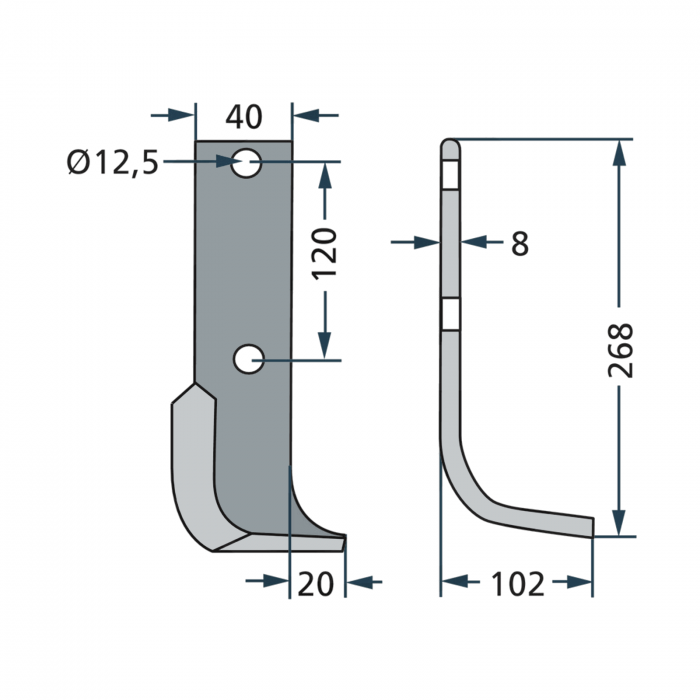 Cutit ingust Freza Krone - Stg 034.109.0 [2]