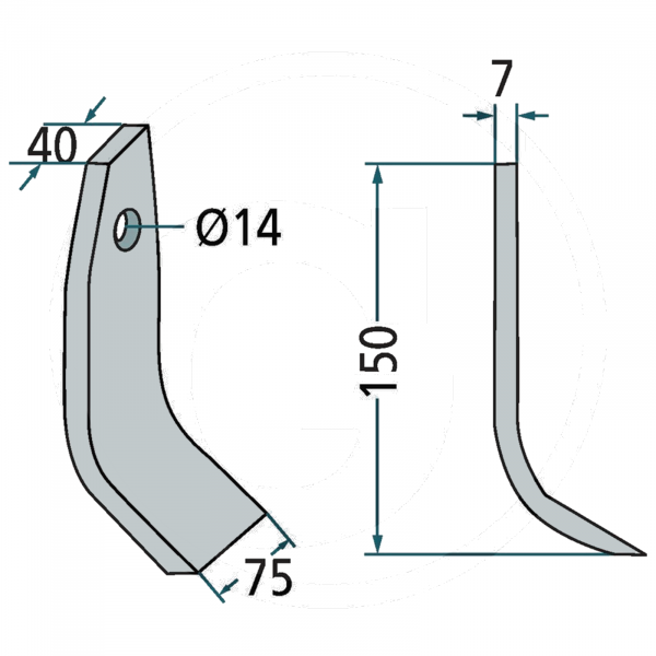 Cutit Tocatoare Taarup 40882300  18063-TAA-03 CK1165 [2]